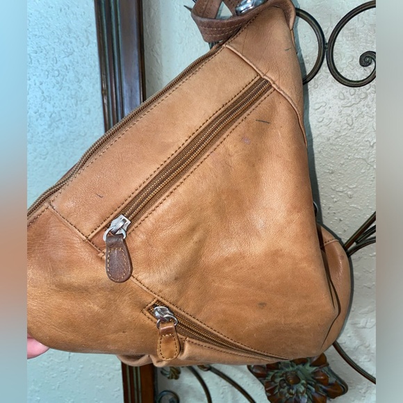 NATURALIZER Leather Hobo Backpack - Picture 5 of 16